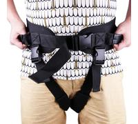 Ceinture de marche avec boucles de jambe for personnes âgées, sangle de levage du patient, ceinture de transfert en tissu Oxford, boucle à dégagement rapide(Large)