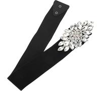 Ceinture de mariage en strass performance fiable, design ergonomique, application polyvalente pour femmes, ceinture élastique large de ruban de mariée 70 cm, blanc, ceinture décorative pour robes et