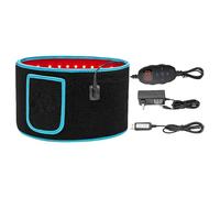 Ceinture de massage à lumière rouge pour le corps, lumière rouge 660 nm et lumière proche infrarouge 850 nm ceinture amincissante, ceinture chauffante électrique pour perte de poids pour le dos/taille