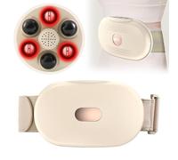 Ceinture De Massage Abdominale À Compresse Chauffante À Lumière Rouge - Tête De Pétrissage 3D, Massage Bidirectionnel, 3 Niveaux D'intensité, Soulage Les Spasmes Liés À La Dysménorrhée,A8