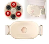 Ceinture De Massage Abdominale À Compresse Chauffante À Lumière Rouge - Tête De Pétrissage 3D, Massage Bidirectionnel, 3 Niveaux D'intensité, Soulage Les Spasmes Liés À La Dysménorrhée,A6