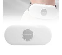Ceinture de massage abdominale - Ceinture de massage fitness portable sans fil avec compresse chaude, vibration et chauffage à 9 niveaux pour brûler les graisses, tonifier et détendre,White