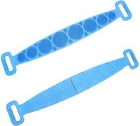 Ceinture de massage en silicone pour le lavage du corps - Bleu KP36880