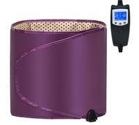 Ceinture de massage par vibration avec chauffage à 360°, masseur abdominal et taille réglable avec télécommande, ceinture chauffante infrarouge 12 V avec télécommande pour la relaxation