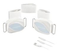 InnovaGoods Ceinture de massage vibrante Bubratt – 6 modes, tonifie et façonne – Blanc