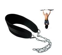 Ceinture de menton lestée avec chaîne Powerlifting Muscle Training Pull Up Belt Ceinture Support dorsal (#1)