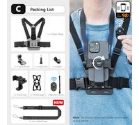 ceinture de montage de sangle de poitrine pour Insta360 X3 Gopro 11,accessoires de harnais de caméra pour iPhone- C-D64124987