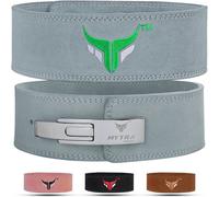 Ceinture de musculation - Mytra Fusion - GRIS - Cuir Véritable - Taille XL - Powerlifting