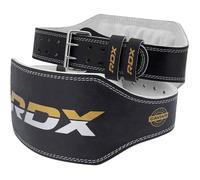 Ceinture de Musculation RDX en Cuir Vachette 6"" pour Fitness et Bodybuilding - Noir XL