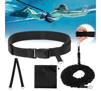 Ceinture de Natation, 2.5-7.5M Elastique de Nage Piscine Réglable, Ceinture Natation Adulte pour Apprentissage/Formation, Élastique de Nage Piscine pour toutes les Piscines sans Système Contre-courant