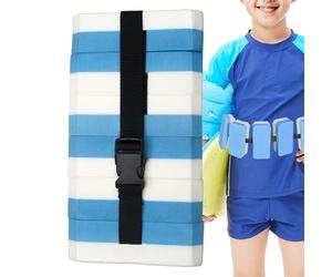 Ceinture de natation - EVA - 95 × 15 cm - Ceinture flottante avec 6 coussinets en mousse EVA amovibles - Pour cours de natation, entraînement avec tuba, natation dorsale - Piscine à domicile, vacances