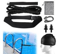Ceinture de natation pour piscine - 3,6 m - Ceinture de natation réglable - Convient pour toutes les piscines sans système de contre-courant - Augmente la force et l'endurance pour les enfants et les