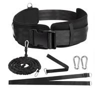 Ceinture de Natation pour Piscine, 4-12M Ceinture de résistance réglable, Élastique de Nage Piscine Plus Large 10 cm,Laisse d'entraînement de Solide, Laisse de Natation, Natation Stationnaire