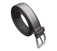 Ceinture de pantalon doublée en cuir pour homme, 2,5 cm de large, idéale pour un usage quotidien, ceintures classiques pour homme, Noir , L