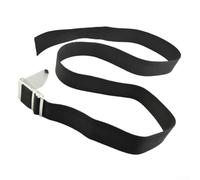 Ceinture de poids de plongée avec boucle à came en acier inoxydable 304 et sangle en polypropylène solide, sangle de taille réglable pour plongée avec tuba, plongée en apnée et autres eaux (noir, 1,5