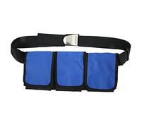 Ceinture de poids de plongée avec tuba 3 poches Ceinture de plomb Boucle en métal à libération rapide pour l'aventure sportive sous-marine (Bleu)