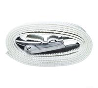 Ceinture de poids en polyester 170 cm x 5 cm avec boucle à dégagement rapide en acier inoxydable 304 conçue pour une gestion fiable de la flottabilité sous-marine (blanc)