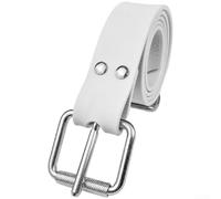 Ceinture de poids en silicone avec mécanisme de libération rapide et longueur réglable pour la plongée en apnée et la pratique de la plongée avec tuba (blanc)