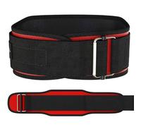 Ceinture De Powerlifting Ceinture d'haltérophilie autobloquante - for une forme physique fonctionnelle sérieuse Support de levage, ceinture d'entraînement Deadlift(Red,S)