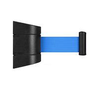 Ceinture de précaution rétractable de 10 m - Corde de contrôle de foule murale avec boîtier en ABS noir pour une gestion efficace des événements et des solutions de sécurité publique