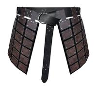 Ceinture de protection de jambe de chevalier - Armure de protection de cuisse double face rétro, accessoire de costume portable | Tenue de Festival de guerrier, équipement pour fête, spectacle, vacanc
