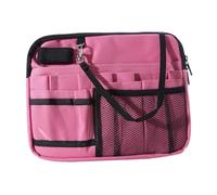 Ceinture de rangement multi-compartiments pour infirmière, clés, fournitures de travail, ciseaux, rose, rose, 25x20.5x2.5cm, comme description