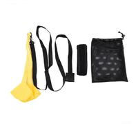 Ceinture de résistance à la natation réglable avec boucle rotative, parfaite pour améliorer les compétences de natation chez les adultes et les enfants (20 cm jaune)