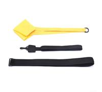 Ceinture de résistance de natation avec parachute pour entraînement progressif de force et correction de la posture en nylon + polypropylène avec options de taille réglable (20 cm, jaune)