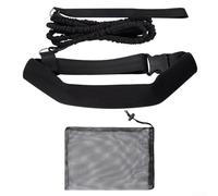 Ceinture de résistance élastique pour la natation en place, parfaite pour les enfants et les adultes dans la piscine (noir)