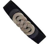 Ceinture de robe rétro pour femmes, élastique, large