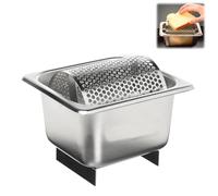 Ceinture de rouleau de beurre avec support, outil de beurre en acier inoxydable, gadget utilitaire de cuisine rotatif pour boutique, cuisine, steaks de pain de maïs