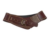 Ceinture de rue tendance avec ceinture et ceinture texturée polyvalente pour toutes les ceintures de confort pour homme, marron, taille unique