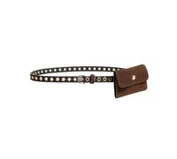 Ceinture de sac banane pour femme avec fermoir réglable - Ceinture fine pour diverses tenues, jeans, robes, tous les mathématiques, ceinture pour jeans, café, Taille unique, Beauté de masse