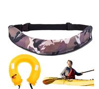 Ceinture de sauvetage - Gilet de sauvetage | Ceinture de flottaison réglable | Ceinture réfléchissante avec sifflet d'aide de survie pour homme et femme, pêche en plein air, kayak, Camouflage blanc