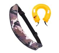 Ceinture de sauvetage gonflable, outil réfléchissant réglable avec sifflet, aide de survie pour homme et femme, pêche, kayak, planche à pagaie