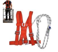 Ceinture De Sécurité Anti-chute - Harnais De Sécurité À Double Sangle, Kit Harnais De Sécurités Antichute Pour Travailler Sur Toiture, Pour Bâtiment Électricien, Travail Grimpe Nettoyeur Vitres Hommes