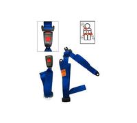 Ceinture de sécurité arrière bleue statique pour Porsche 914