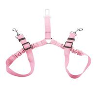 Ceinture de sécurité double pour chien, réglable 2 en 1 avec tampon élastique anti-choc, appuie-tête de voiture anti-nœuds, clip de ceinture de sécurité réfléchissant robuste pour animaux domestiques