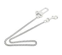 Ceinture de sécurité en métal for Chien, en Acier Inoxydable, Anti-Morsure, for Petits et Grands Chiens(80cm (Total Length))