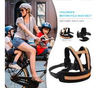 Ceinture de Sécurité Moto Enfant - Maintien Sûr Pendant la Conduite | Harnais Réfléchissant Réglable pour Enfant | Sangle d'Épaule Confortable en Mousse, Pour Garçons et Filles de 2 à 12 Ans, Protecti
