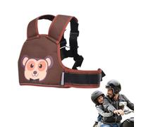 Ceinture de sécurité moto pour, harnais enfant pour moto - Harnais de siège de vélo électrique adapté aux | Porte-de conception intégrée pour motos, scooters, véhicules électriques et vélos