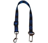 Ceinture de sécurité Palkar pour chiens de taille moyenne 55 cm x 20 mm noir et bleu avec pattes