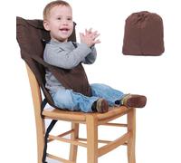 Ceinture de sécurité pour bébé, housse de siège de chaise haute pour enfant réglable, sécurité, housse de siège de sac lavable, marron