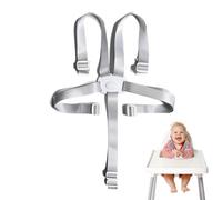 Ceinture de sécurité pour chaise haute à 5 points, harnais de sécurité pour bébé, accessoire de poussette, ceinture de sécurité réglable convertible pour chaise haute Hauck