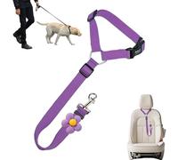 Ceinture De Sécurité pour Chien en Voiture | Rétractable Sécurité Robuste pour Animaux,Attache De Ceinture De pour Chien Arrière - pour Animaux Petit Moyen Grand Voyage Routier Déplacement Co