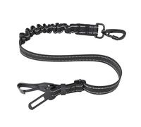 Ceinture de sécurité pour Chien - Sangle Auto élastique réglable avec Crochet d’ancrage Mousqueton pivotant Anti-emmêlement - Harnais Chien Confort, Dog Seat Belt pour Voyage en Voiture