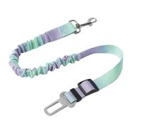 Ceinture de sécurité pour voiture pour animaux de compagnie - Laisse imprimée avec sangle élastique de sécurité pour chiens, harnais de fixation pour voyage en véhicule | Corde élastique réglable pour