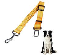 Ceinture de sécurité réglable pour chien de toutes tailles avec amortissement arrière et connecteur ISOFIX - Ceinture de sécurité pour chien pour voyager en toute sécurité à chaque trajet