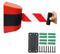 ceinture de sécurité rétractable, Barrière de sécurité rétractable 2/3/5/10 mètres for la gestion des foules, avec accessoires montage, for aires jeux, parcs et hôtels(3 meters/9.8FT)