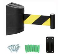 ceinture de sécurité rétractable, Cordon de signalisation 2/3/5/10 mètres (en option), avec accessoires montage, for la gestion des foules dans les aires jeux, parcs et hôtels(10 meters/32FT)